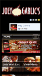 Mobile Screenshot of joeygarlics.com